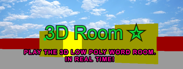 3D Word Room - Low Poly