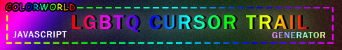 LGBTQ Cursor Trail Generator